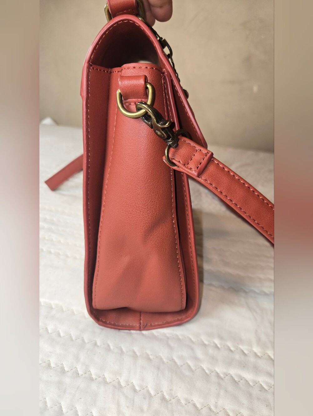 Loungefly Rust Floral Rebel Alliance Satchel - Picture 7 of 13